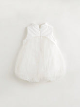 Young Girls' Summer Sleeveless Cheongsam Collar Mesh & Bud Patchwork Dress
